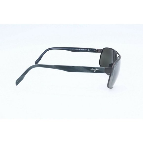 Maui Jim Whitehaven MJ 776-02S Gunmetal Sunglasses Polarized Gray Lens 63mm (B) - Picture 5 of 8